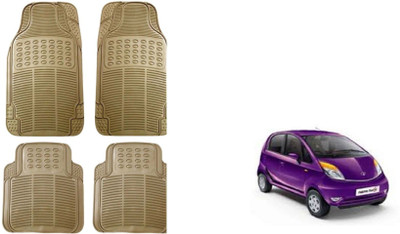 Auto Oprema Rubber Standard Mat For  Tata Nano(Beige)