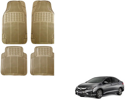Auto Oprema Rubber Standard Mat For  Honda New City(Beige)