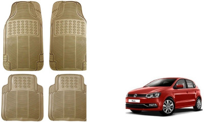 Auto Oprema Rubber Standard Mat For  Volkswagen Polo(Beige)