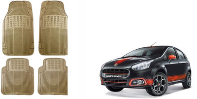 Auto Oprema Rubber Standard Mat For  Fiat Abarth Punto(Beige)
