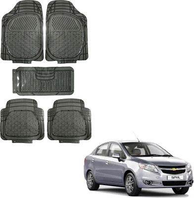 Oshotto Rubber Standard Mat For  Chevrolet Sail(Black)