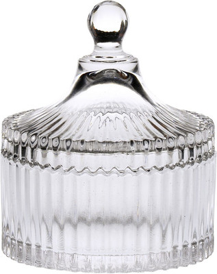 1st Time Glass Cookie Jar  - 200 ml(Clear)