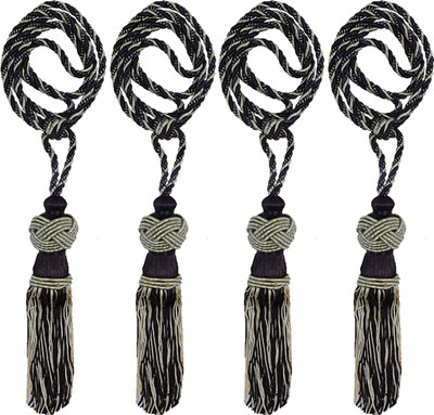 KUBER INDUSTRIES Brown Tieback Hook(Pack of 4)