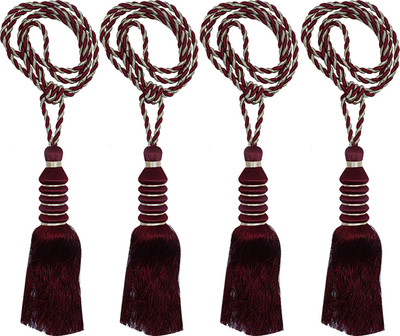 KUBER INDUSTRIES Maroon Tieback Hook(Pack of 4)