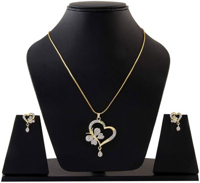 ZENEME Alloy Gold-plated Gold Jewellery Set(Pack of 1)