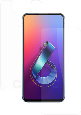 CASE CREATION Impossible Screen Guard for Asus Zenfone 6z Front Back(Pack of 2)