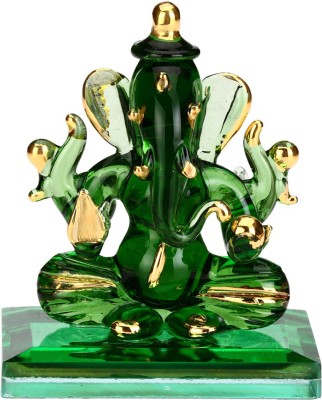 AFAST Afast Crystal Lambodar Ganesha Suitable For Car Decorative Showpiece  -  8 cm(Iron, Multicolor)