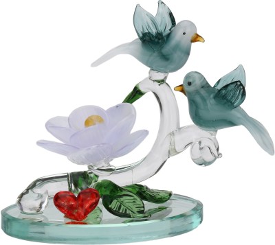 1st Time Decorative Showpiece  -  7.8 cm(Glass, Multicolor)