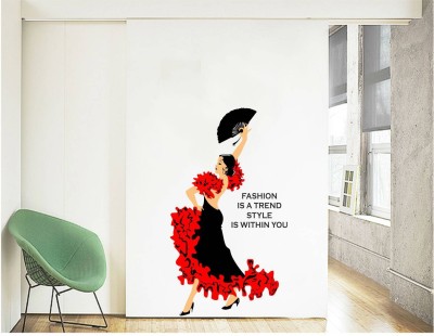 Decal O Decal 120 cm ' Fashion Quotes ' Wall Stickers Self Adhesive Sticker(Pack of 1)