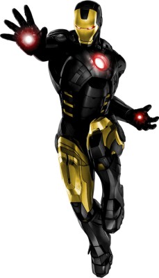 Impression Wall 48 cm Iron Man Self Adhesive Sticker(Pack of 1)