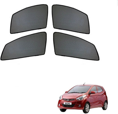 AuTO ADDiCT Side Window Sun Shade For Hyundai Eon(Black)