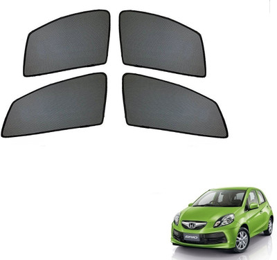 AuTO ADDiCT Side Window Sun Shade For Honda Brio(Black)