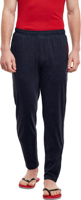 BODYACTIVE Solid Men Blue Track Pants