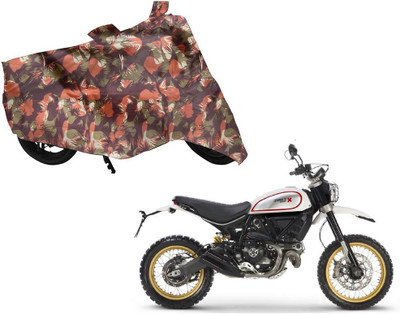 AUTO PEARL Two Wheeler Cover for Ducati(Scrambler, Green, Orange)