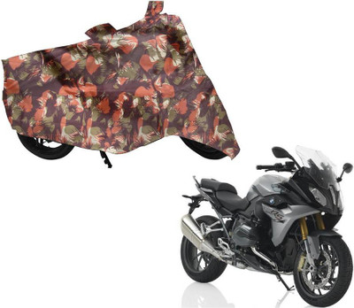 AUTO PEARL Two Wheeler Cover for BMW(R 1200 GS, Green, Orange)