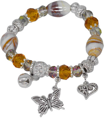 Shiv Jagdamba Metal, Crystal, Alloy Beads, Crystal Bracelet