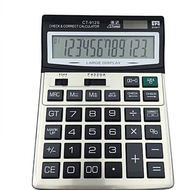 GLTHZEN CT-912(S) Medium Size 12 Digit Big Display Basic Calculator Basic  Calculator(12 Digit)