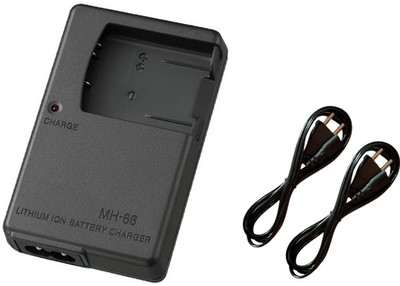 Onkliq MH-66 Charger With Free Charging Cable  Camera Battery Charger(Black)