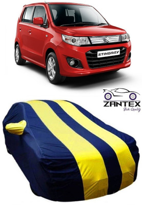 ZANTEX Car Cover For Maruti Suzuki WagonR Stingray (With Mirror Pockets)(Blue, Yellow)