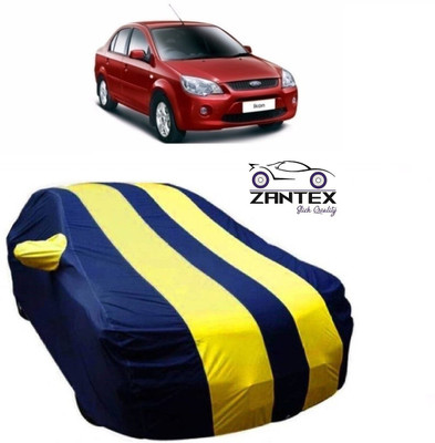 ZANTEX Car Cover For Ford Ikon (With Mirror Pockets)(Blue, Yellow)