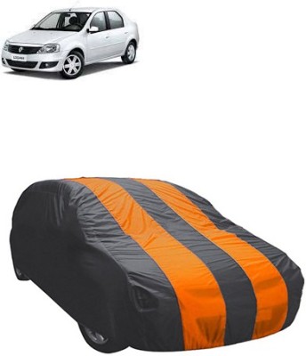 RAIN SPOOF Car Cover For Mahindra Logan (Without Mirror Pockets)(Grey, Orange, For 2005, 2006, 2007, 2008, 2009, 2010, 2011, 2012, 2013, 2014, 2015, 2016, 2017, 2018, 2019, NA Models)