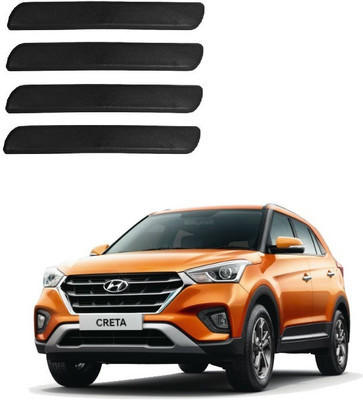 Autofetch Polypropylene Car Bumper Guard(Black, Pack of 4, Hyundai, Creta)