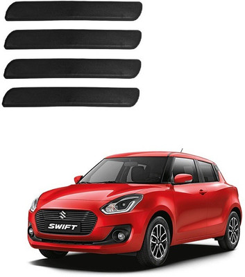Autofetch Polypropylene Car Bumper Guard(Black, Pack of 4, Maruti, New Swift)
