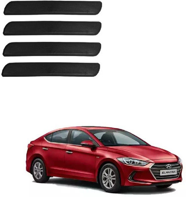 Autofetch Polypropylene Car Bumper Guard(Black, Pack of 4, Hyundai, Elantra)