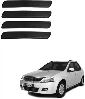 Autofetch Polypropylene Car Bumper Guard(Black, Pack of 4, Mahindra, Verito)