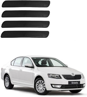 Autofetch Polypropylene Car Bumper Guard(Black, Pack of 4, Skoda, Octavia)