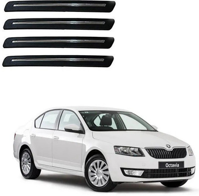 Autofetch Polypropylene Car Bumper Guard(Multicolor, Pack of 4, Skoda, Octavia)