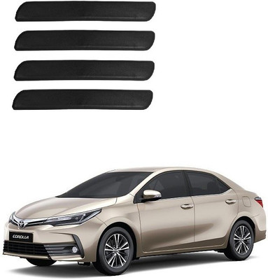 Autofetch Polypropylene Car Bumper Guard(Black, Pack of 4, Toyota, Corolla Altis)