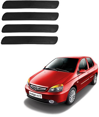 Autofetch Polypropylene Car Bumper Guard(Black, Pack of 4, Tata, Indigo CS)