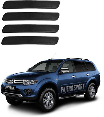 Autofetch Polypropylene Car Bumper Guard(Black, Pack of 4, Mitsubishi, Pajero Sport)