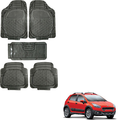 Oshotto Rubber Standard Mat For  Fiat Avventura(Black)