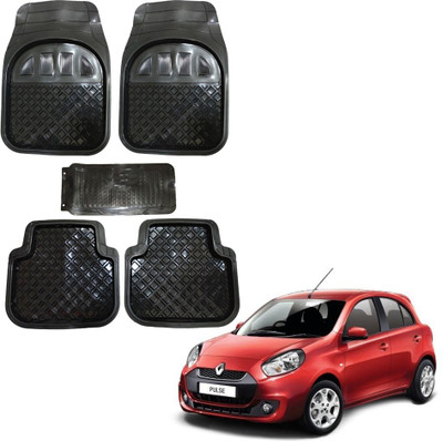Oshotto Rubber Standard Mat For  Renault Pulse(Black)
