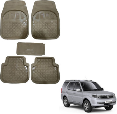 Oshotto Rubber Standard Mat For  Tata Safari Storme(Beige)