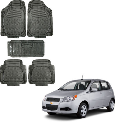 Oshotto Rubber Standard Mat For  Chevrolet Aveo(Black)