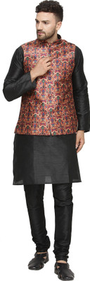 ABH Lifestyle Men Kurta Churidar Ethnic Jacket Set