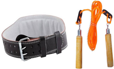 StepInnStore WEIGHT LIFTING BELT + SKIPPING ROPE Gym & Fitness Kit