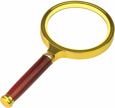Nucleya Retail School, Home & Offices Use 80 MM Dia Hand Lens Magnifying Glass Magnifier 10X | magnifying glass for reading 10 Reading Glass(Multicolor)