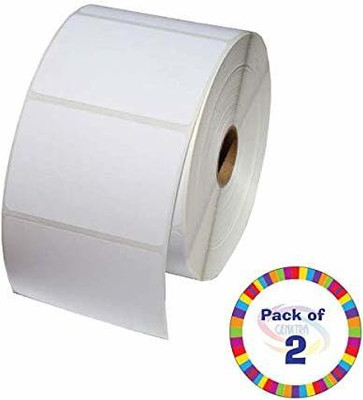 GENXTRA 75x50_DT_Label_pack2 Self- Adhesive Paper Label(White)