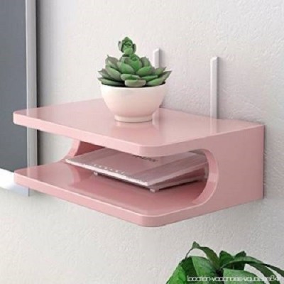 brand era set top box stand Wooden Wall Shelf(Number of Shelves - 1, Pink)