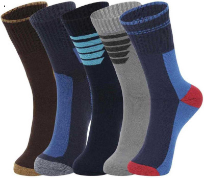 HashKnit Men Mid-Calf/Crew(Pack of 5)