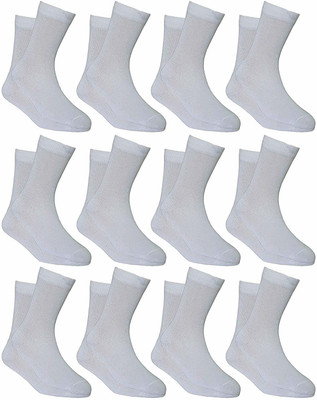 PinKit Men Solid Calf Length(Pack of 12)
