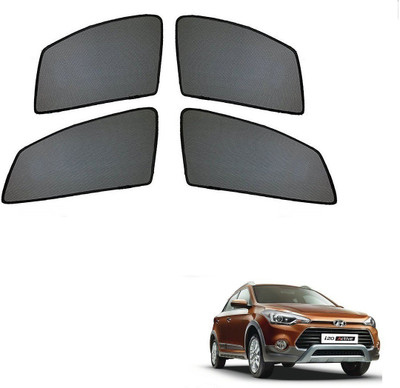 AuTO ADDiCT Side Window Sun Shade For Hyundai i10 Active(Black)