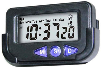 Tech-X Digital Black Clock