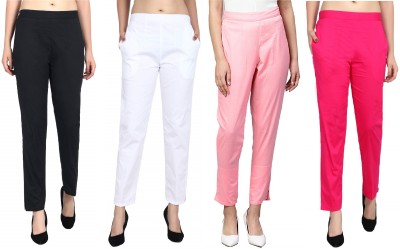 SriSaras Regular Fit, Relaxed Women Multicolor Trousers