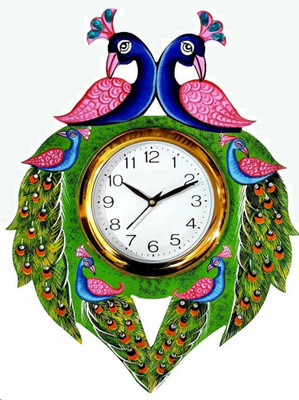 thart Analog-Digital 36.5 cm X 32.5 cm Wall Clock(Multicolor, With Glass, Standard)
