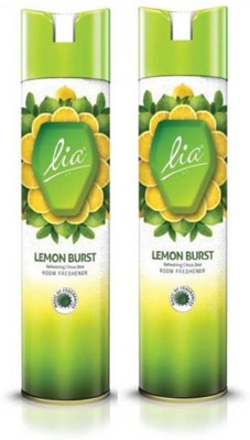 Lia LEMON BURST Car Freshener Spray LEMON BURST 160 GRAM X 02(2 x 160 g)